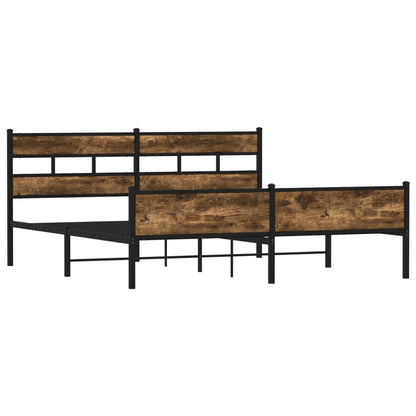Giroletto senza Materaso in Metallo Rovere Fumo 200x200 cm