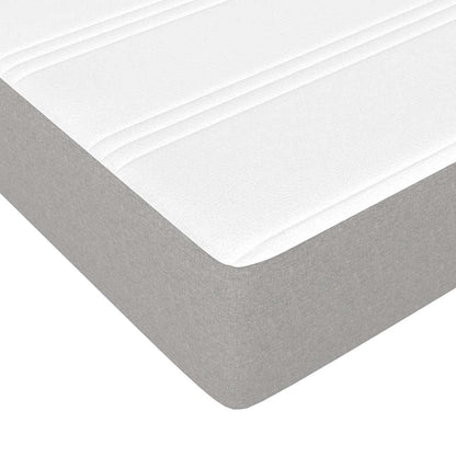 Materasso a Molle per Bambini RigiditÃ  Media Grigio Chiaro 80x160 cm Tessuto