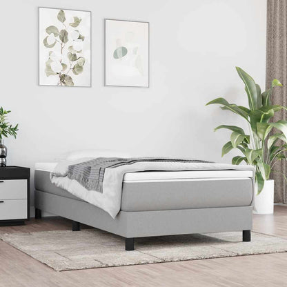 Materasso a Molle per Bambini RigiditÃ  Media Grigio Chiaro 80x160 cm Tessuto