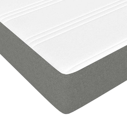 Materasso a Molle per Bambini RigiditÃ  Media Grigio Scuro 80x160 cm in Tessuto
