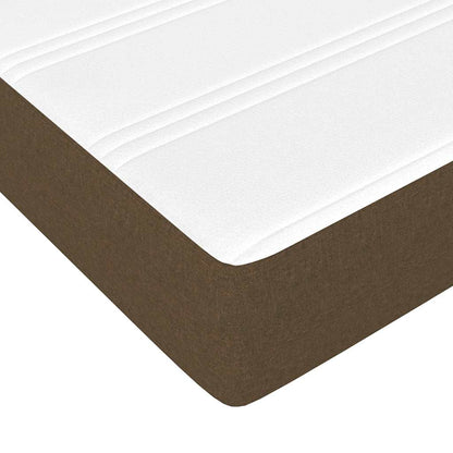 Materasso a Molle per Bambini RigiditÃ  Media Marrone Scuro 80x160cm in Tessuto