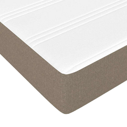 Materasso a Molle per Bambini RigiditÃ  Media Tortora 80x160 cm in Tessuto