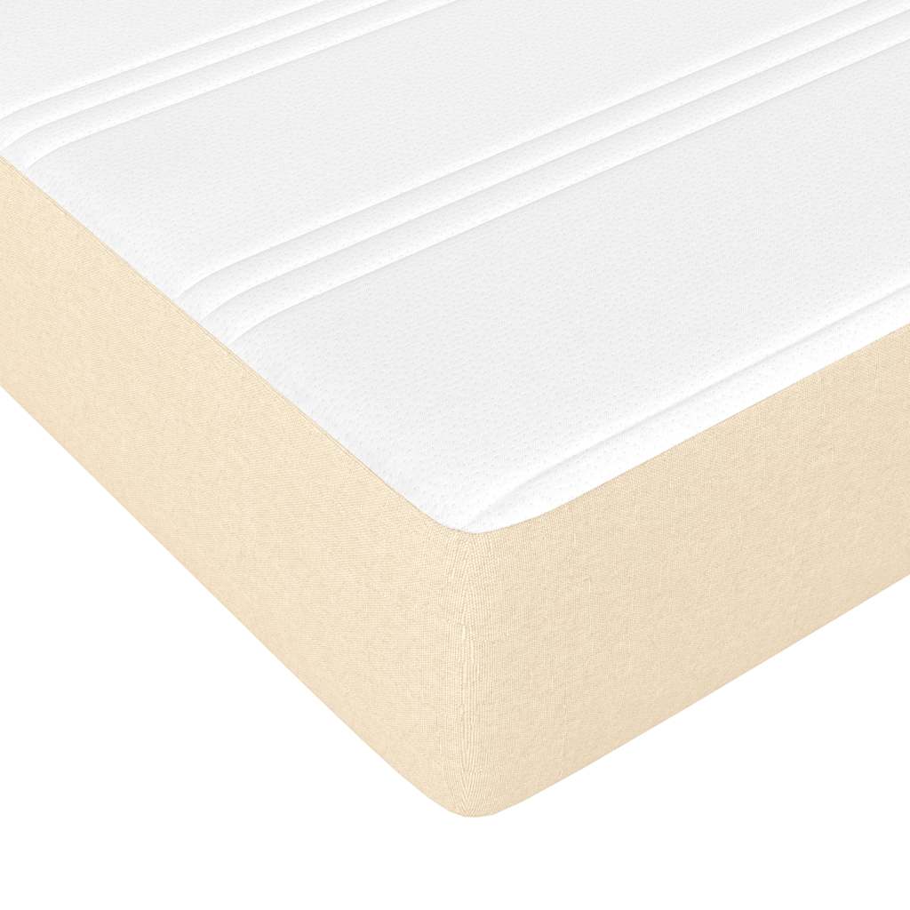 Materasso a Molle per Bambini RigiditÃ  Media Crema 80x160 cm in Tessuto