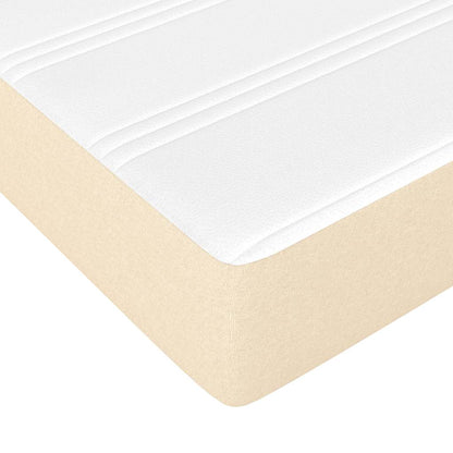 Materasso a Molle per Bambini RigiditÃ  Media Crema 80x160 cm in Tessuto