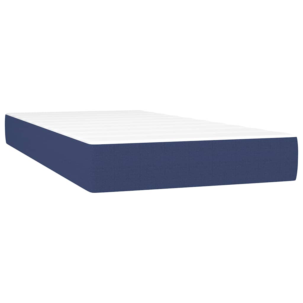 Materasso a Molle per Bambini RigiditÃ  Media Blu 80x160 cm in Tessuto