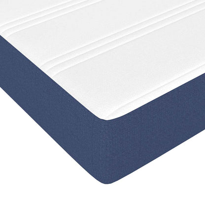 Materasso a Molle per Bambini RigiditÃ  Media Blu 80x160 cm in Tessuto