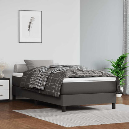 Materasso a Molle per Bambini RigiditÃ  Media Grigio 80x160 cm in Similpelle