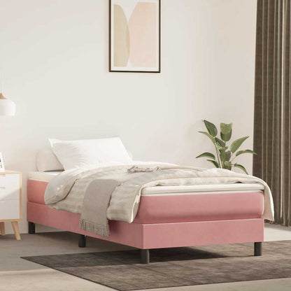 Materasso a Molle per Bambini RigiditÃ  Media Rosa 80x160 cm in Velluto