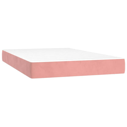 Materasso a Molle Insacchettate RigiditÃ  Media Rosa 120x220x20 cm in Velluto