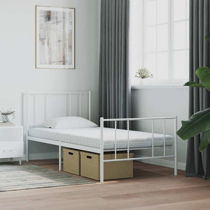 Materasso in Schiuma Bianco 80x210 cm 7 Zone Durezza 20 ILD