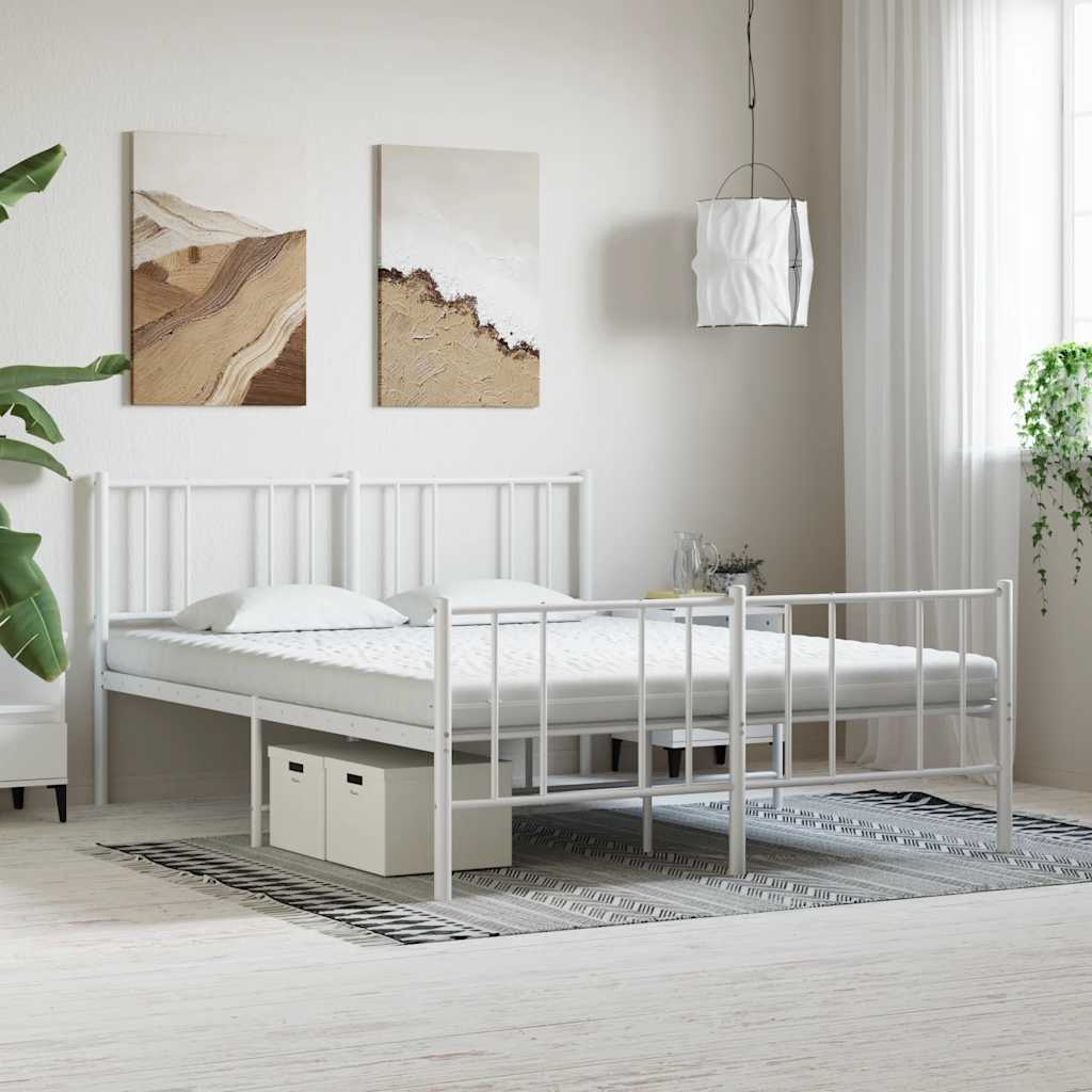 Materasso in Schiuma Bianco 160x220 cm 7 Zone Durezza 20 ILD