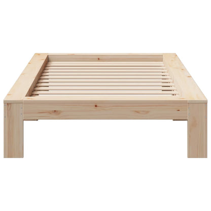 Letto senza Materasso 75x190 cm in Legno Massello Pino