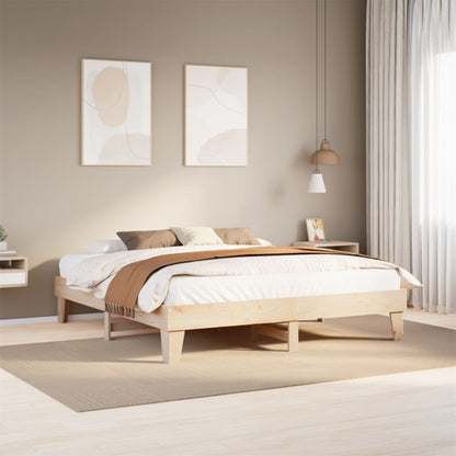 Letto senza Materasso 180x200 cm in Legno Massello di Pino