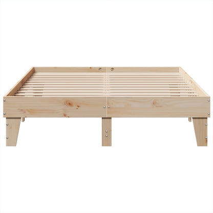 Letto senza Materasso 150x200 cm in Legno Massello di Pino