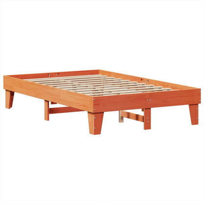 Letto senza Materasso Marrone Cera 120x190 cm in Legno di Pino