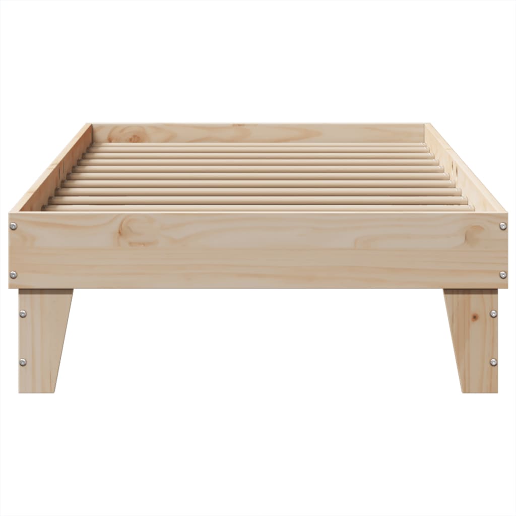 Letto senza Materasso 75x190 cm in Legno Massello Pino