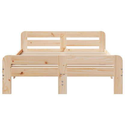 Letto senza Materasso 180x200 cm in Legno Massello di Pino