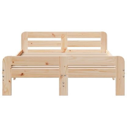 Letto senza Materasso 120x200 cm in Legno Massello di Pino