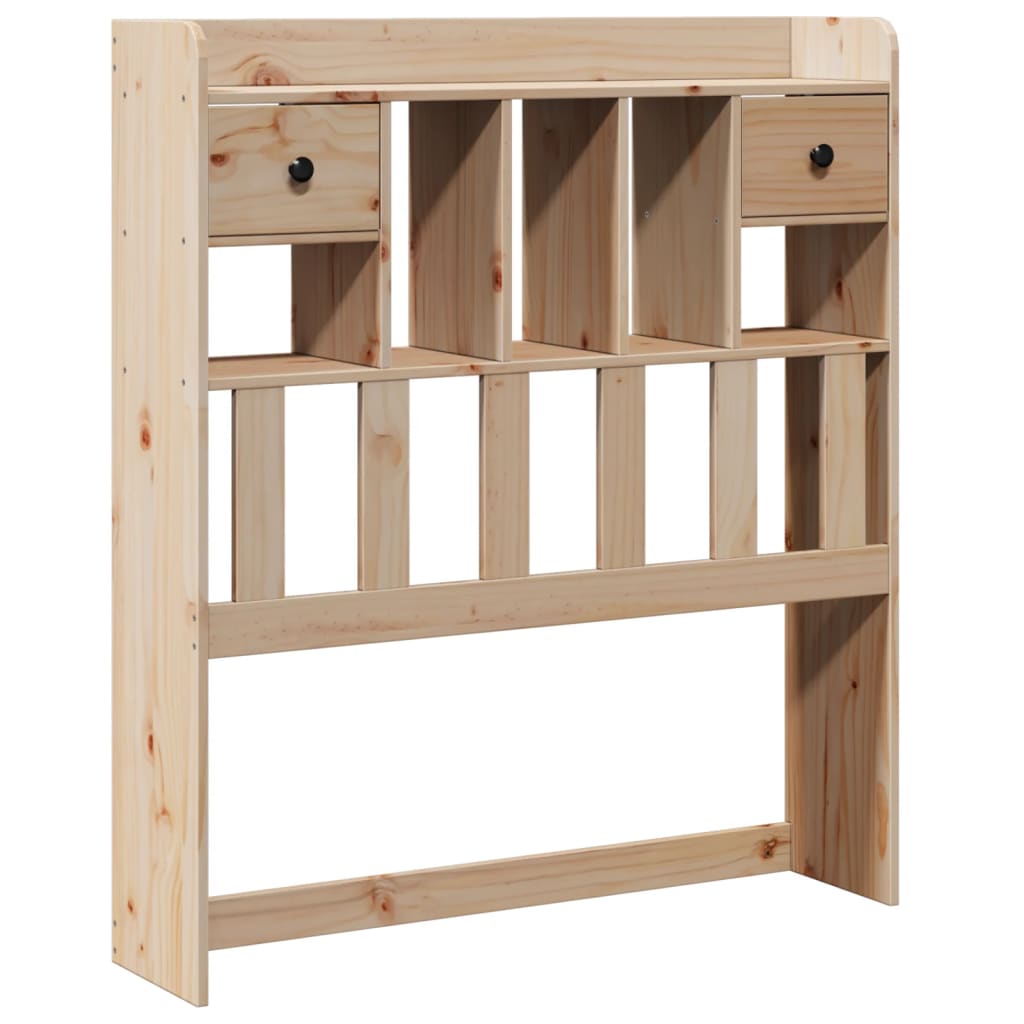 Testiera con Ripiani 90 cm in Legno Massello di Pino