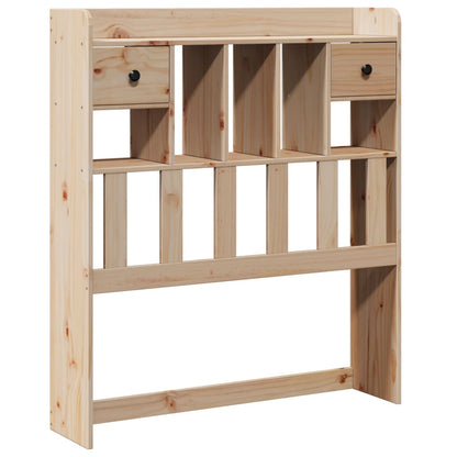 Testiera con Ripiani 90 cm in Legno Massello di Pino