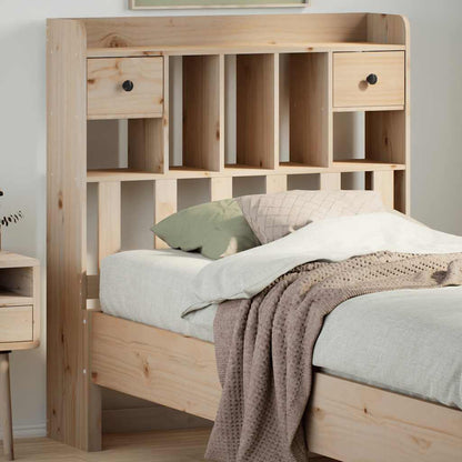 Testiera con Ripiani 75 cm in Legno Massello di Pino