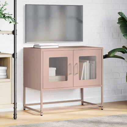 Mobile TV Rosa 68x39x60,5 cm in Acciaio Laminato a Freddo