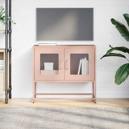 Mobile TV Rosa 68x39x60,5 cm in Acciaio Laminato a Freddo