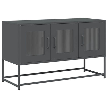 Mobile TV Antracite 100,5x39x60,5 cm Acciaio Laminato a Freddo