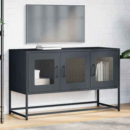 Mobile TV Antracite 100,5x39x60,5 cm Acciaio Laminato a Freddo