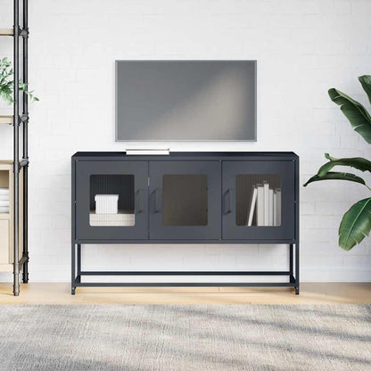 Mobile TV Antracite 100,5x39x60,5 cm Acciaio Laminato a Freddo