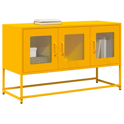 Mobile TV Giallo Senape 100,5x39x60,5 cm in Acciaio