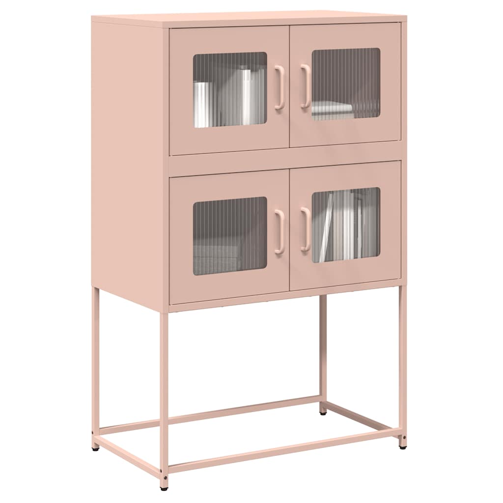 Credenza Rosa 68x39x107 cm in Acciaio