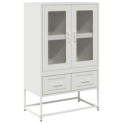 Credenza Bianca 68x39x111,5 cm Acciaio