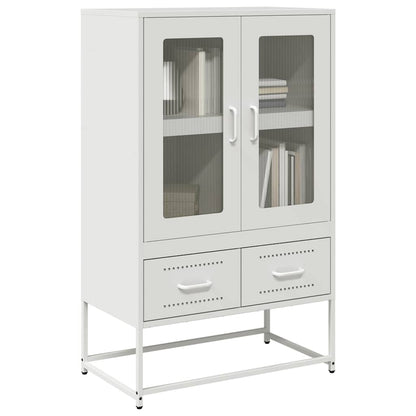 Credenza Bianca 68x39x111,5 cm Acciaio