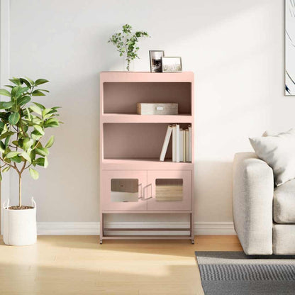 Credenza Rosa 68x39x123 cm in Acciaio
