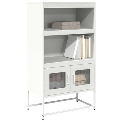 Credenza Bianca 68x39x123 cm in Acciaio