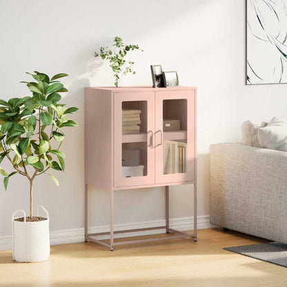 Credenza Rosa 68x39x107 cm in Acciaio