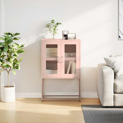 Credenza Rosa 68x39x107 cm in Acciaio