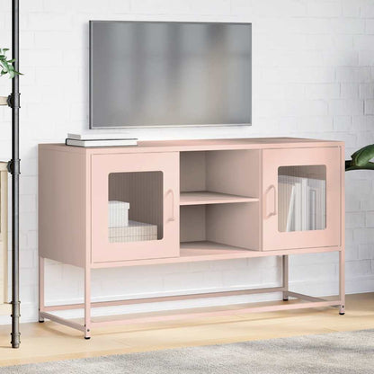 Mobile TV Rosa 100,5x39x60,5 cm in Acciaio