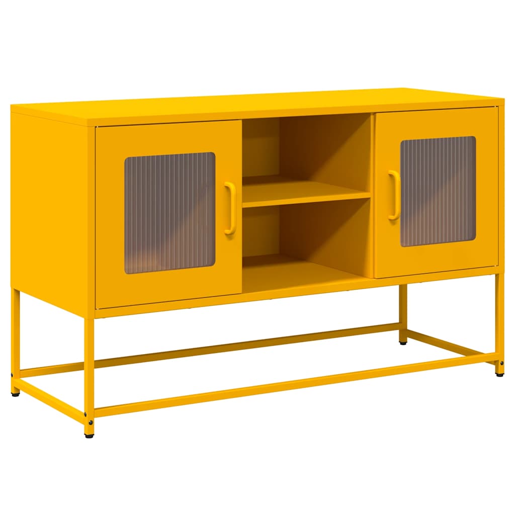 Mobile TV Giallo Senape 100,5x39x60,5 cm in Acciaio