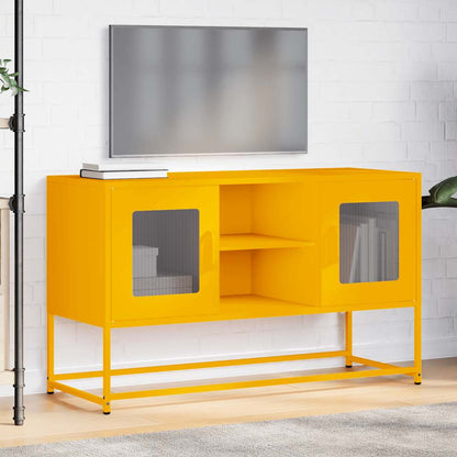 Mobile TV Giallo Senape 100,5x39x60,5 cm in Acciaio