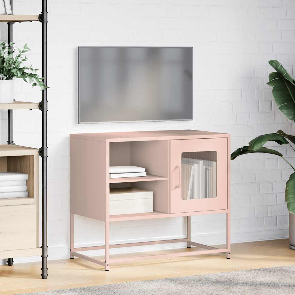 Mobile TV Rosa 68x39x60,5 cm in Acciaio