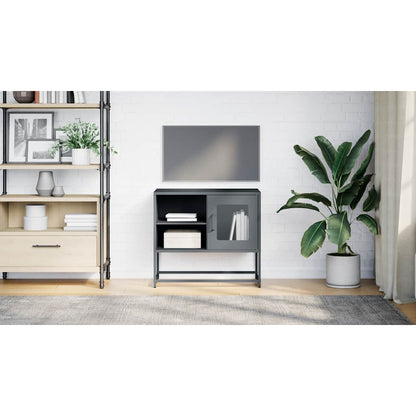 Mobile TV Antracite 68x39x60,5 cm in Acciaio