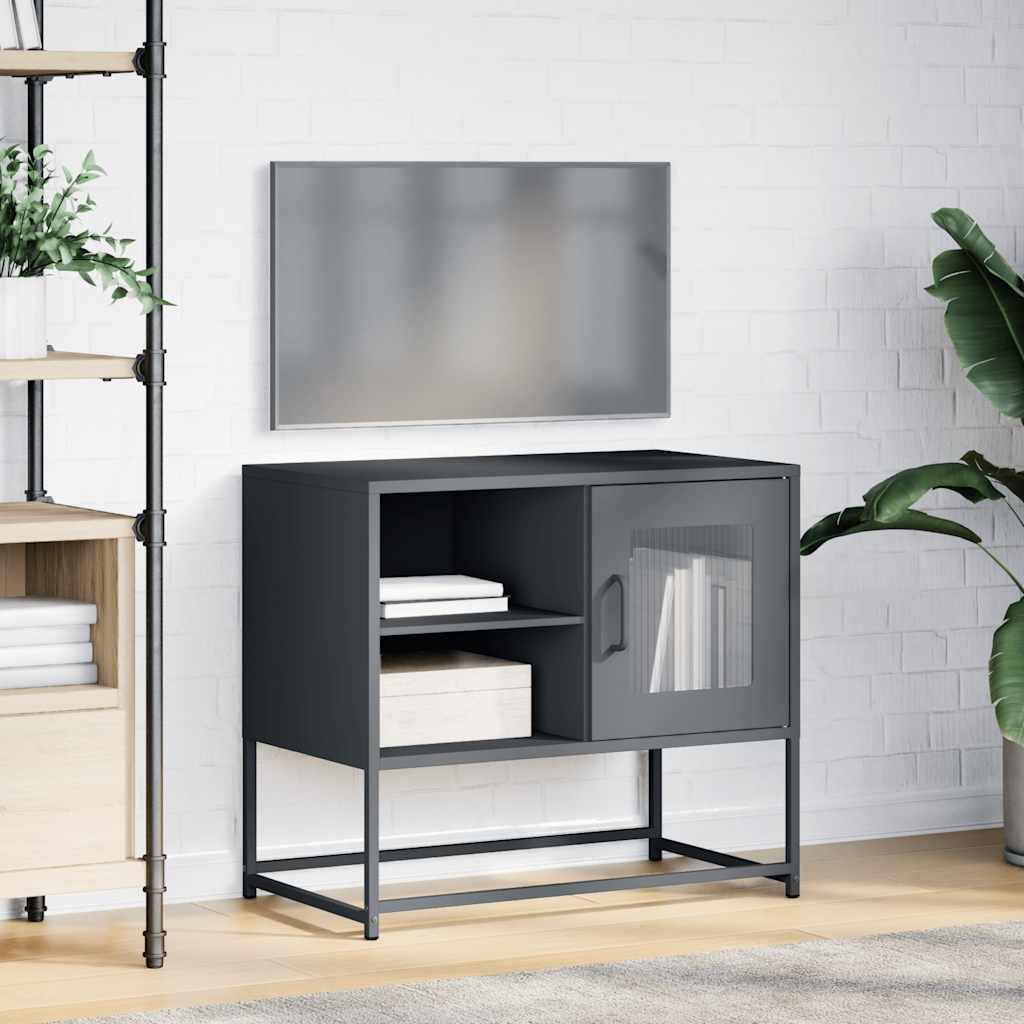 Mobile TV Antracite 68x39x60,5 cm in Acciaio
