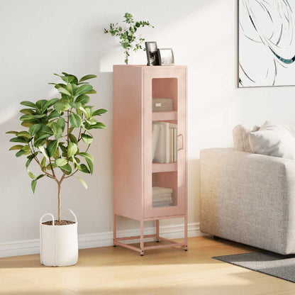 Credenza Rosa 36x39x123 cm Acciaio Laminato a Freddo