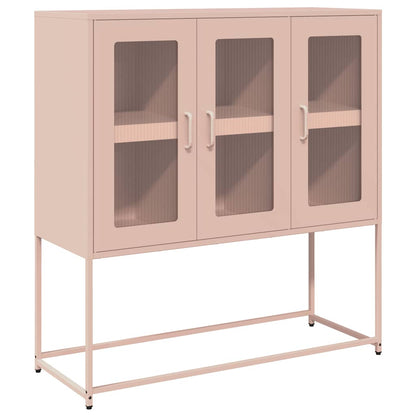 Credenza Rosa 100,5x39x107 cm in Acciaio Laminato a Freddo