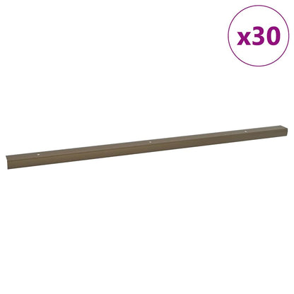 Paragradini 30 pcs Marrone 67 x 3 x 2 cm Alluminio