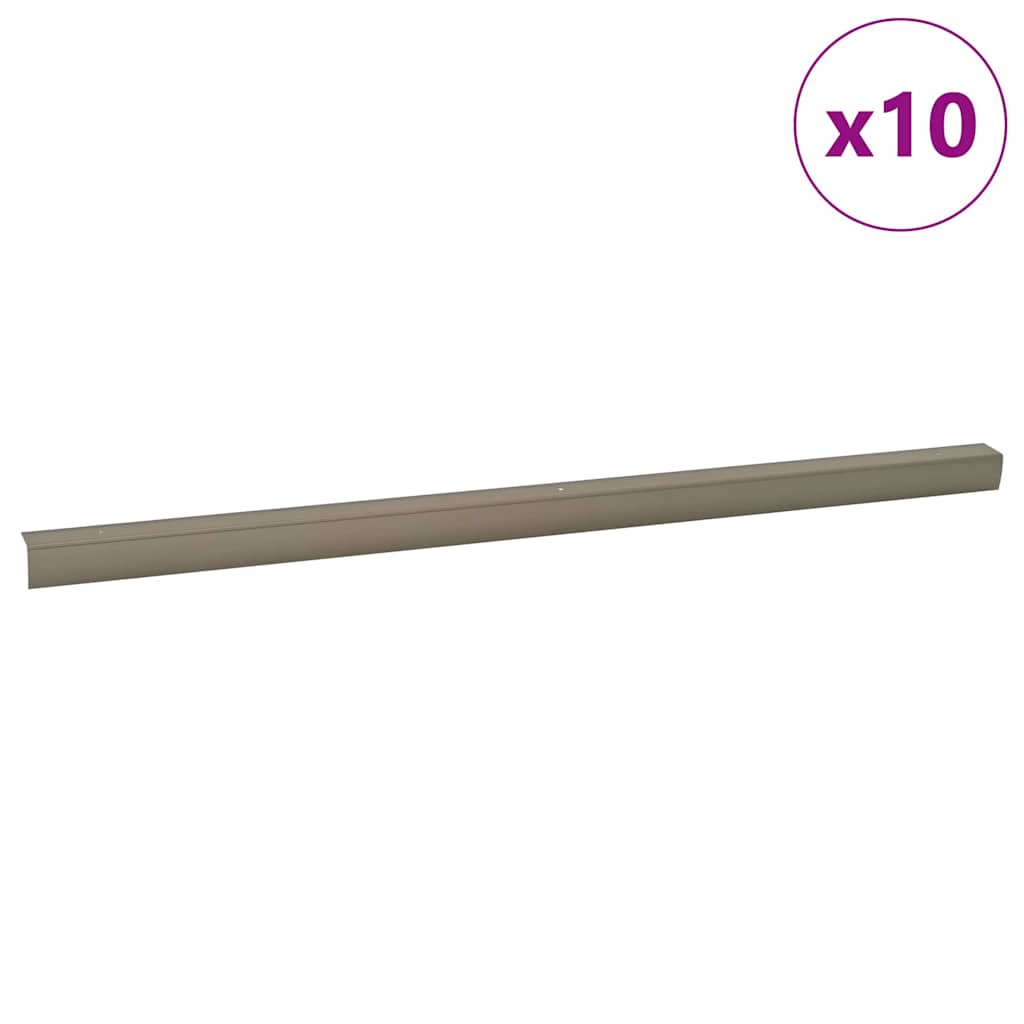 Paragradini 10 pcs Champagne 67 x 3 x 2 cm Alluminio
