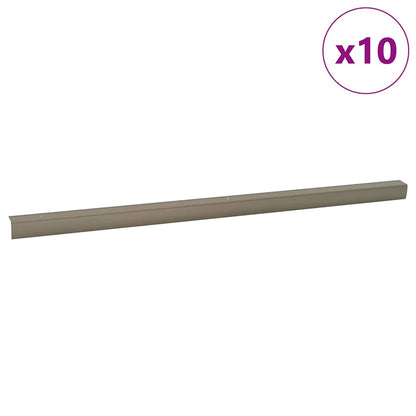 Paragradini 10 pcs Champagne 67 x 3 x 2 cm Alluminio