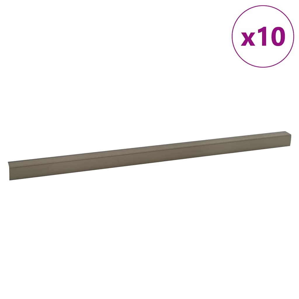Paragradini 10 pcs Champagne 67 x 3 x 2 cm Alluminio